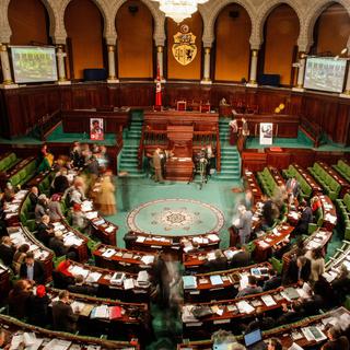 La session d'ouverture de l'assemblée constituante tunisienne, le 3 janvier 2014. [Anadolu Agency - Amine Landoulsi]