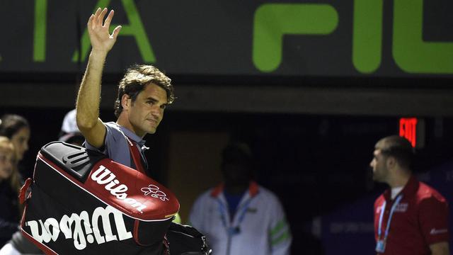 Roger Federer quitte Miami de manière surprenante, comme Wawrinka. [EPA/Keystone - Rhona Wise]