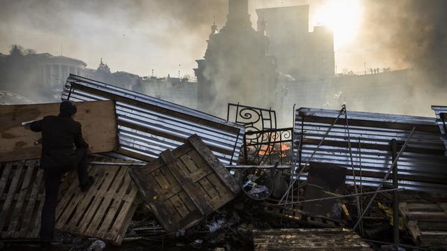 L'assaut des forces spéciales ukrainiennes sur la place de l'Indépendance à Kiev ont fait 26 morts mardi. [PIERO QUARANTA]