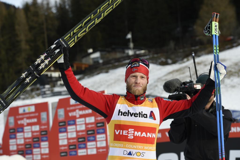 Martin Johnsrud Sundby est l'un des grands favoris du Tour de Ski 2015. [KEYSTONE - GIAN EHRENZELLER]