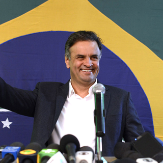 En soutenant Aecio Neves, le parti socialiste brésilien entend empêcher la réélection de Dilma Roussef. [AP/Keystone - Eugenio Savio]