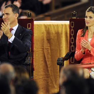 Le futur roi Felipe VI et son épouse, Letizia. [Rafa Rivas]