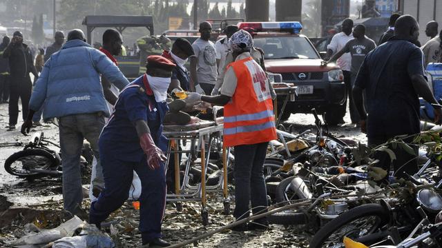 L'attentat à la gare routière d'Abuja au Nigeria a eu lieu en pleine heure de pointe lundi matin. [AP Photo/Gbemiga Olamikan]