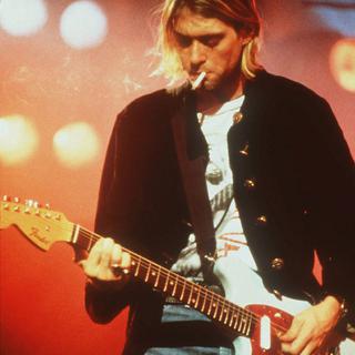Kurt Cobain sur scène (photo non datée). [AP]