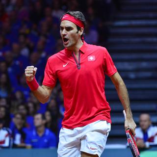 Federer peut apporter le point de la victoire pour la Suisse. [Dave Winter]