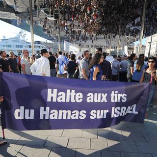 Plusieurs manifestations pro-israéliennes se sont déjà déroulées en France (ici, à Marseille). [Boris Horvat]