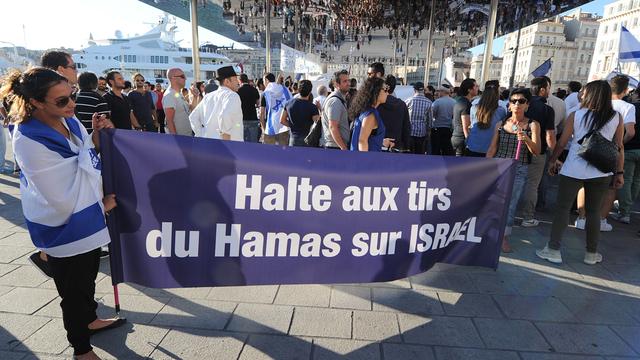 Plusieurs manifestations pro-israéliennes se sont déjà déroulées en France (ici, à Marseille). [Boris Horvat]