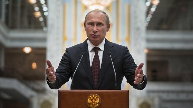 Le président Poutine après sa rencontre il y a deux jours avec le président ukrainien, qui lui a promis un plan de cessez-le-feu. [Alexander Zemlianichenko]