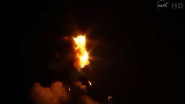L'explosion a été retransmise en direct par la NASA.