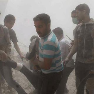 L’usage d’armes chimiques est-il encore une réalité en Syrie? [Aleppo Media Center/AP Photo/Keystone]