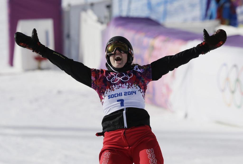 Triple lauréate de la Coupe du monde, Kummer ajoute une nouvelle ligne à son palmarès. [KEYSTONE - Andy Wong]