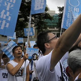 Manifestation à Hong Kong après un vote sur internet piraté par la Chine [AP Photo/Vincent Yu]