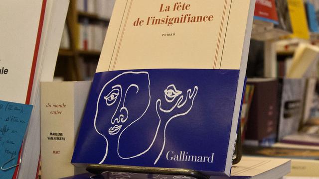 Le dernier roman de Milan Kundera "La fête de l'insignifiance". [AP Photo - Michel Euler]