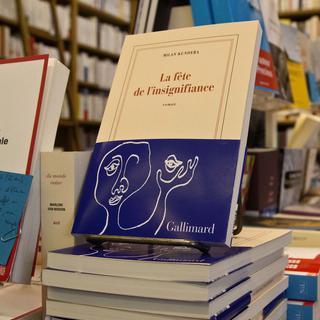Le dernier roman de Milan Kundera "La fête de l'insignifiance". [AP Photo - Michel Euler]