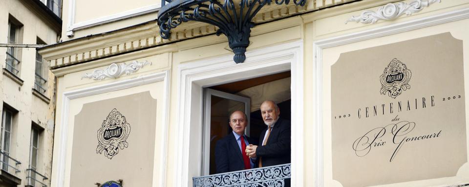 Le Goncourt est annoncé chaque année depuis le célèbre restaurant Drouant (ici en 2013). [Eric Fefferberg]