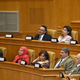Membres de la Commission Vérité et Dignité, 09.06.2014. [AFP - Fethi Belaid]