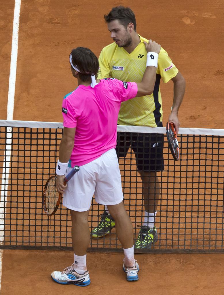 "Iron Stan" a livré un match référence face à l'infatigable Ferrer. [KEYSTONE - Michel Euler]