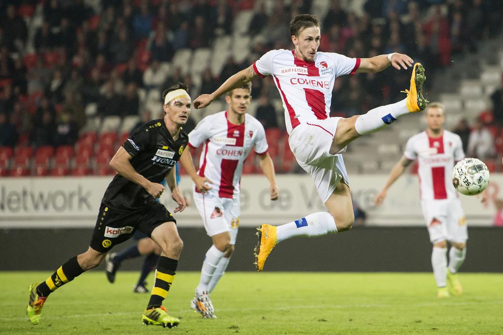 Les temps sont durs pour le FC Sion de Vincent Rüfli. [KEYSTONE - JEAN-CHRISTOPHE BOTT]