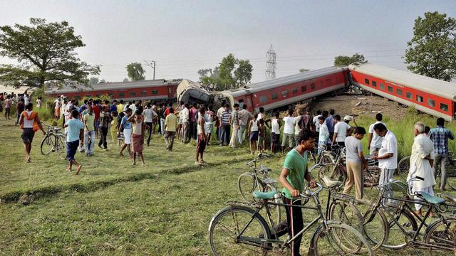 Déraillement d'un train en Inde [AP Photo]