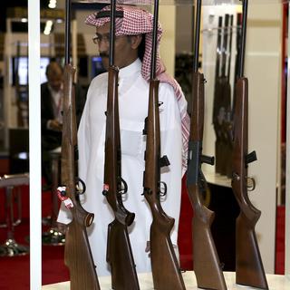 L'exposition Milipol au Qatar. [Fadi Al-Assaad]