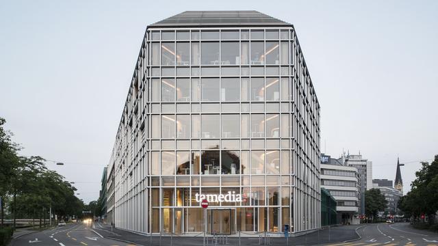 Le bâtiment de Tamedia à Zurich. [Christian Beutler]