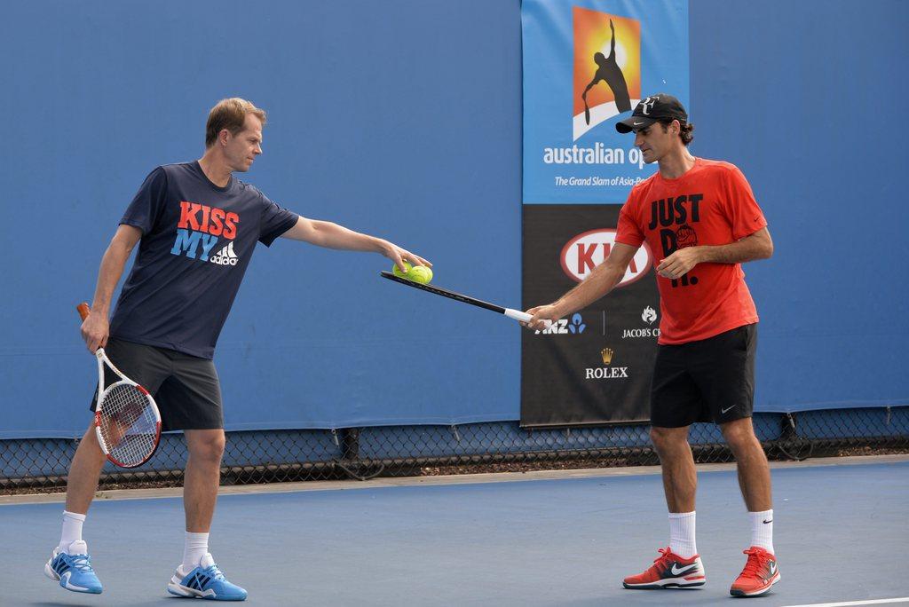 Le nouveau coach de Federer sait qu'un 18e titre majeur sera ardu, mais y croit. [KEYSTONE - Franck Robichon]