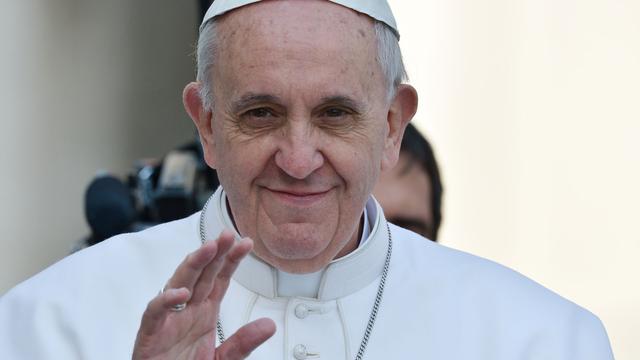 Le Pape François lors d'une audience sur la place St Pierre, le 27 mars 2013. [Gabriel Bouys]