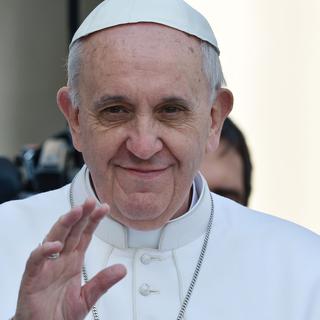 Le Pape François lors d'une audience sur la place St Pierre, le 27 mars 2013. [Gabriel Bouys]