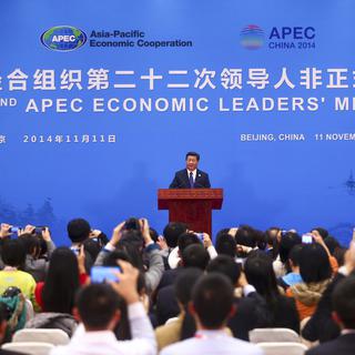 Le 22e sommet de l'APEC se déroule à Pékin. [EPA/Diego Azubel]