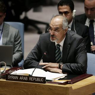 Le représentant permanent de la Syrie à l'ONU Bachar Jaafari.