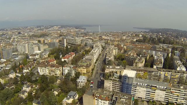 Genève vue du ciel. [E.Matringe]