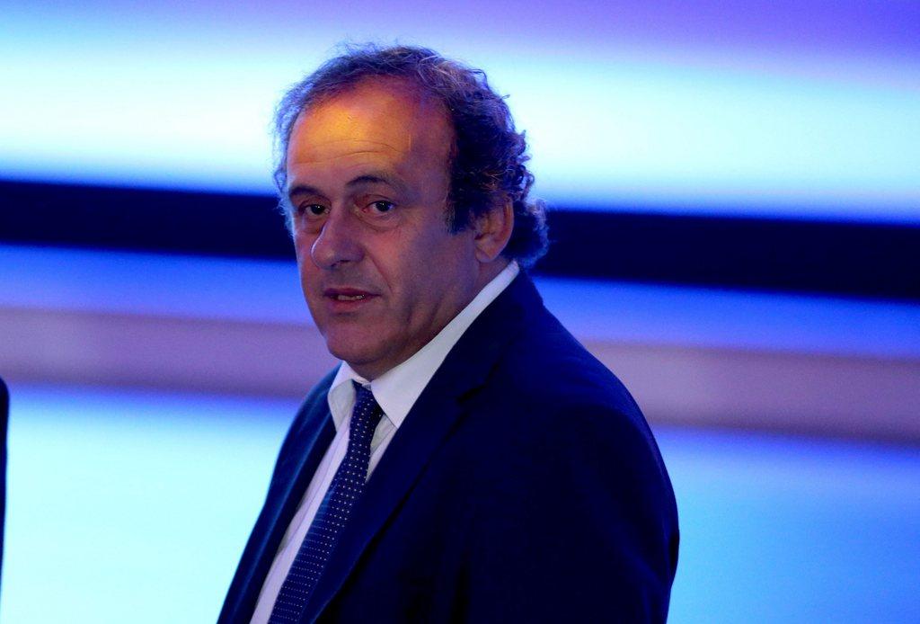 Platini serait le rival numéro un de Blatter, si les deux devaient se présenter. [KEYSTONE - Sebastiao Moreira]