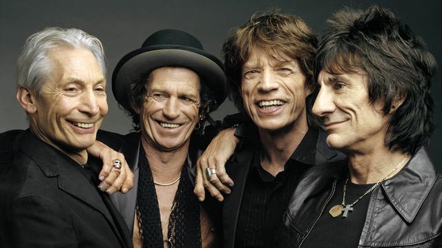 Les membres du mythique groupe de rock Rolling Stones affichent leur solidarité envers Mick Jagger, ravagé par la mort de sa compagne. [KEYSTONE - MARK SELIGER]