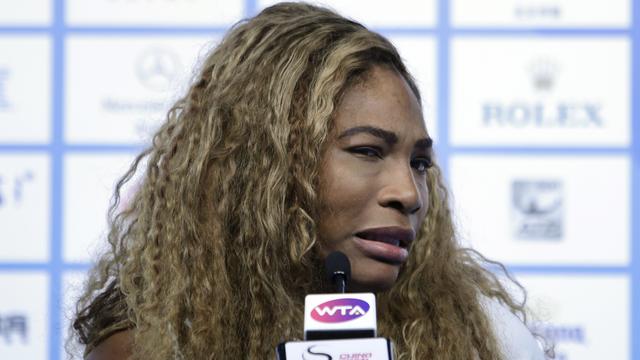 La grimace de Serena au moment d'évoquer le Masters... [Jason Lee]