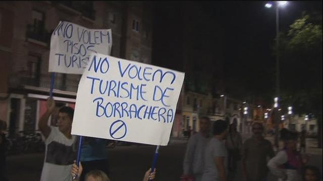 Capture d'écran d'un sujet de la télévision espagnole à Barcelone.