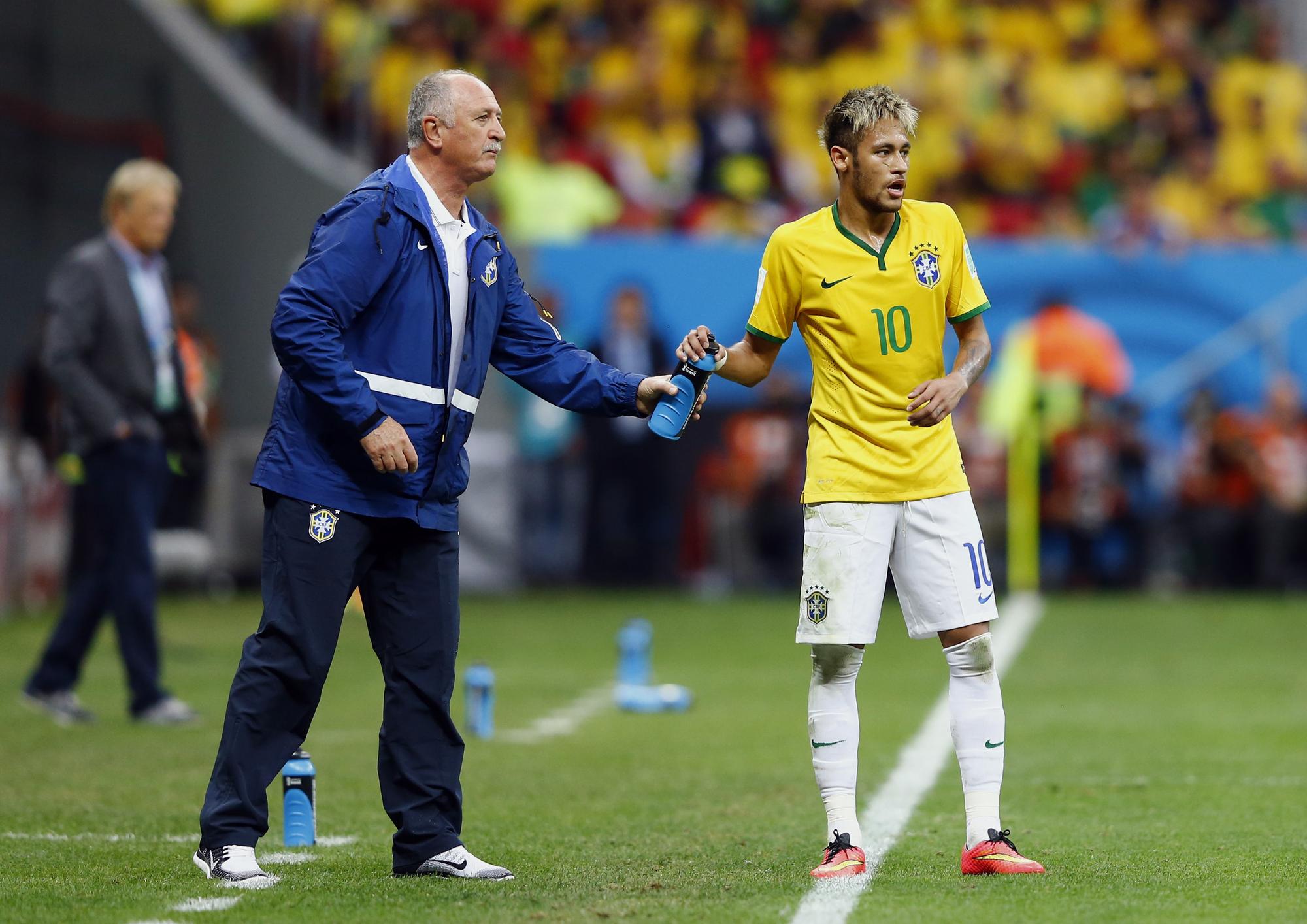 Luiz Felipe Scolari s'en remettra encore à son joyau Neymar. [REUTERS - Dominic Ebenbichler]