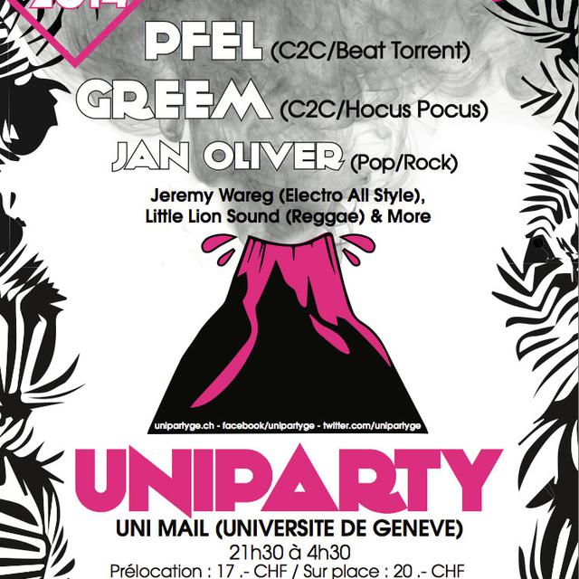 L'affiche d'Uniparty. [unipartyge.ch]