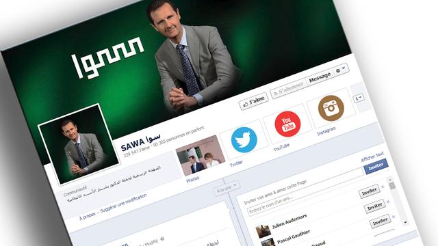 La page de campagne officielle Facebook de Bachar al-Assad.