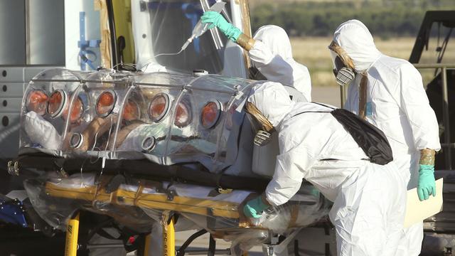 Le virus Ebola [AP Photo/Spanish Defense Ministry, File]