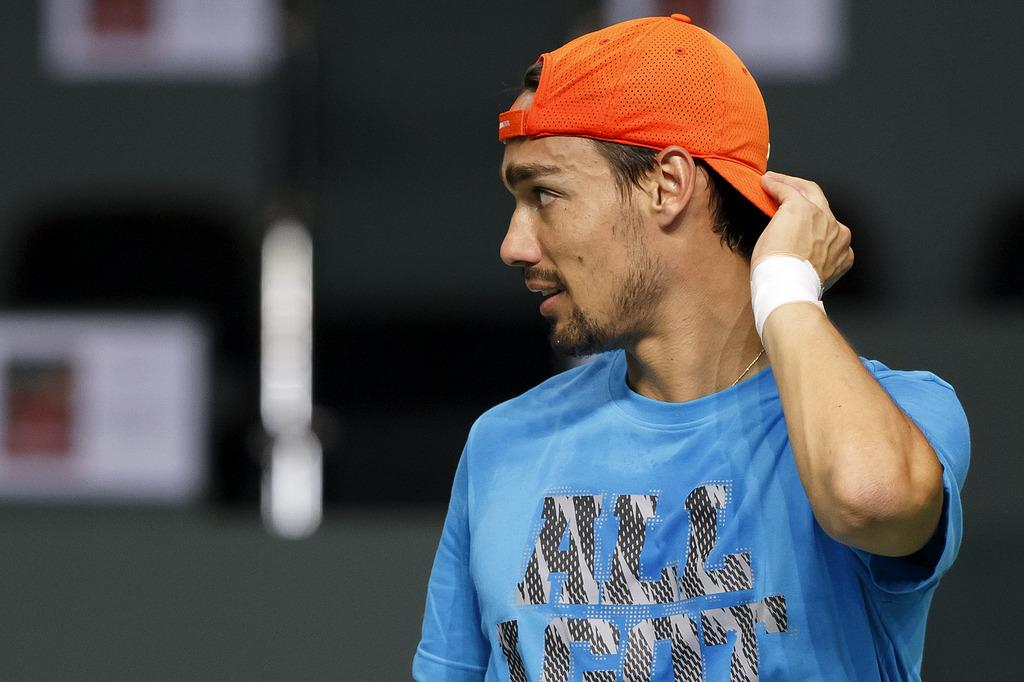 L'Italie de Fognini est bien décidée à réussir un coup à Genève. [KEYSTONE - Salvatore di Nolfi]