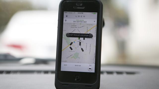 L'application Uber, née à San Francisco, a gagné les villes d'Europe, d'Asie et d'Amérique du Sud. [Lucy Nicholson]