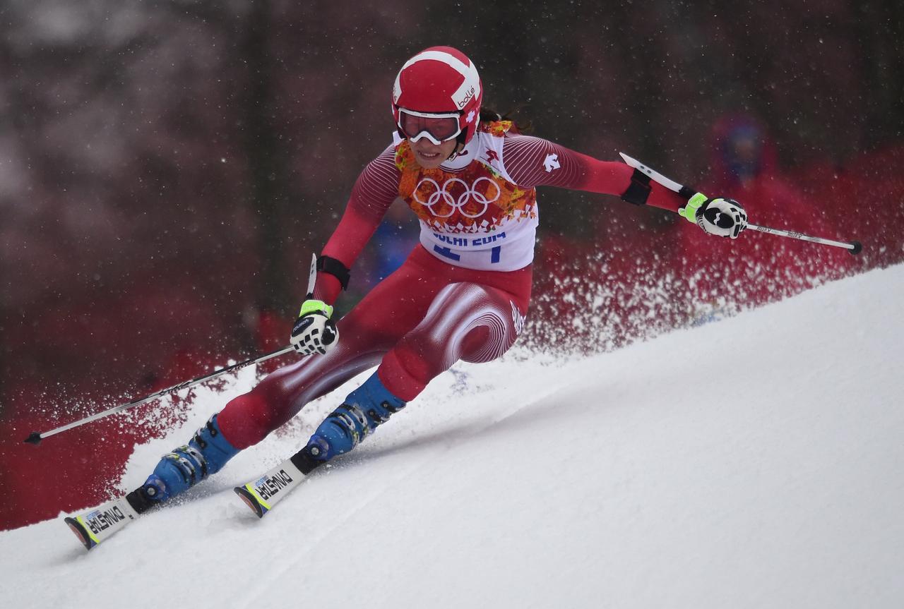 La championne olympique avait gagné à Crans-Montana en 2010. [AFP - Olivier Morin]