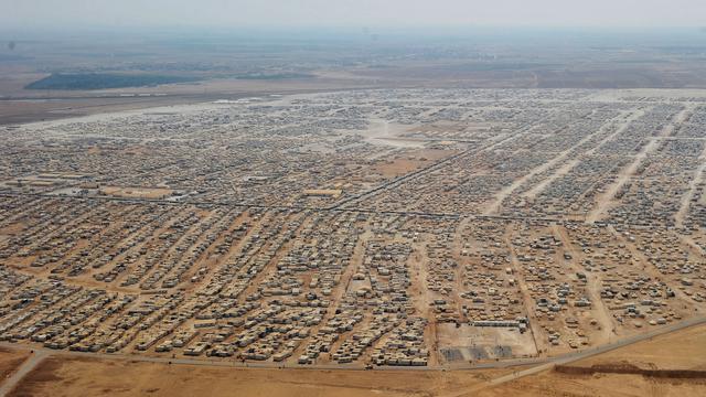Le camp de réfugiés de Zaatari en Jordanie, en juillet 2013. [Mandel Nga]