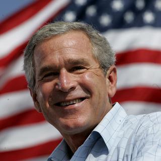 Le Président George W. Bush. [Kevin Lamarque]