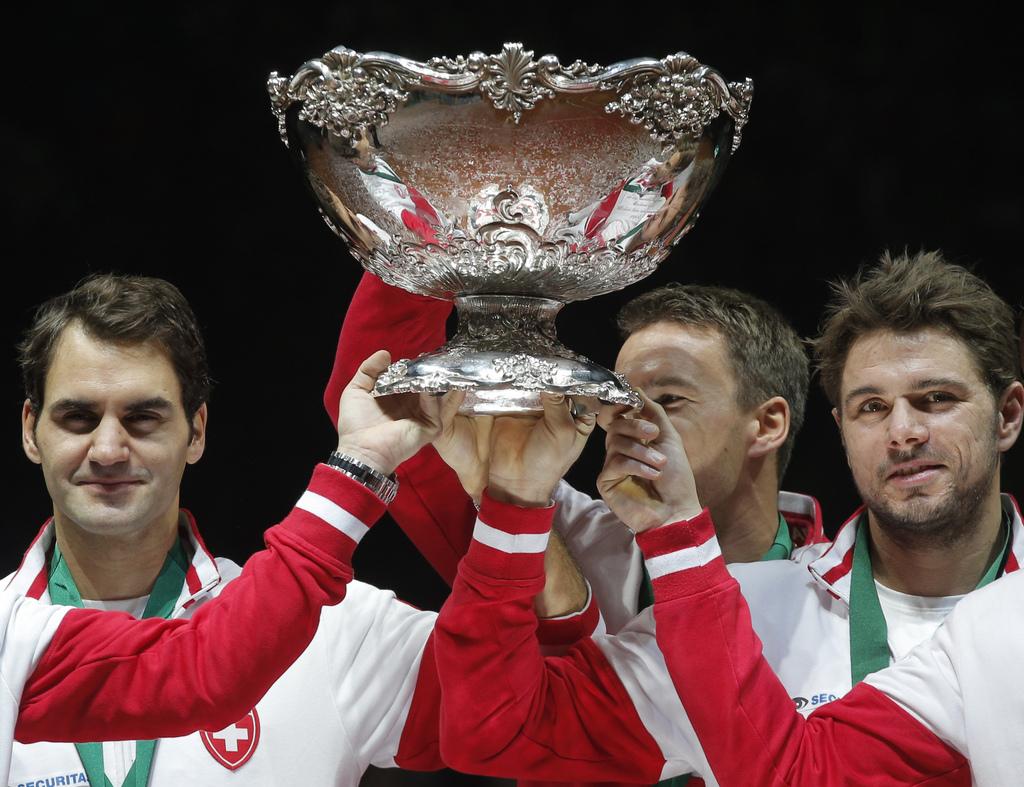 Federer a disputé la campagne 2014, pour le plus grand bonheur du Vaudois. [KEYSTONE - Christophe Ena]