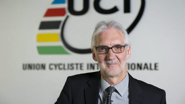 Brian Cookson, président de l'UCI. [Keystone - Jean-Christophe Bott]