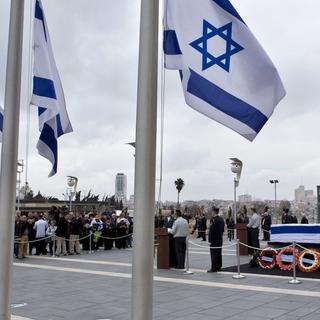 Des milliers d'Israéliens sont allés s'incliner devant le cercueil de l'ancien Premier ministre Ariel Sharon. [EPA/Keystone - Jim Hollander]