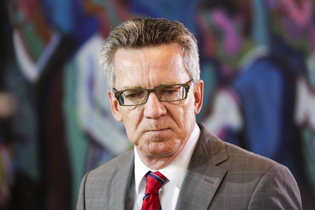 Le ministre allemande de l'Intérieur Thomas de Maizière. [AP/Keystone - Markus Schreiber]