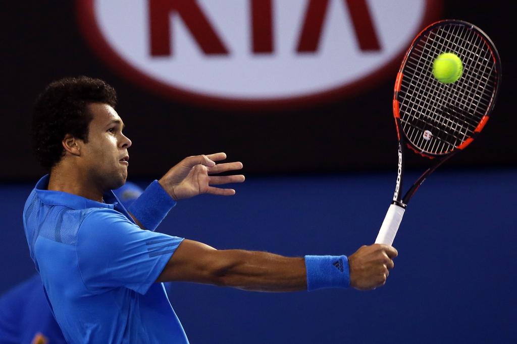 Tsonga s'incline pour la 3e fois contre "RF" à Melbourne. [KEYSTONE - Aaron Favila]