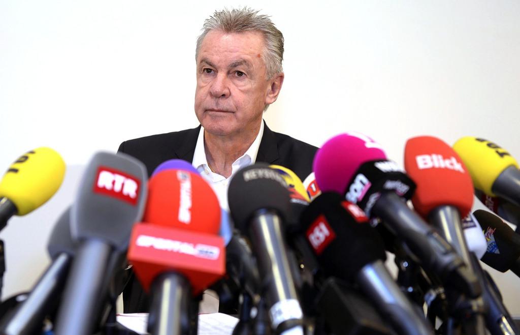 Ottmar Hitzfeld a tranché et pris ses responsabilités. [KEYSTONE - Walter Bieri]